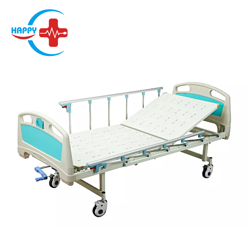 Good Quality ABS single-crack manual care Medical Patient Bed