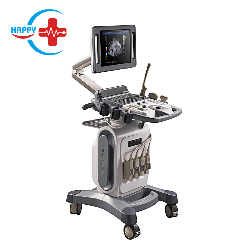 Medical use trolley color doppler 4D ultrasound machine