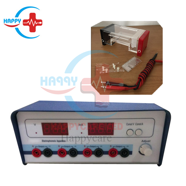 Semi-auto electrophoresis analyzer with horizontal agarose gel