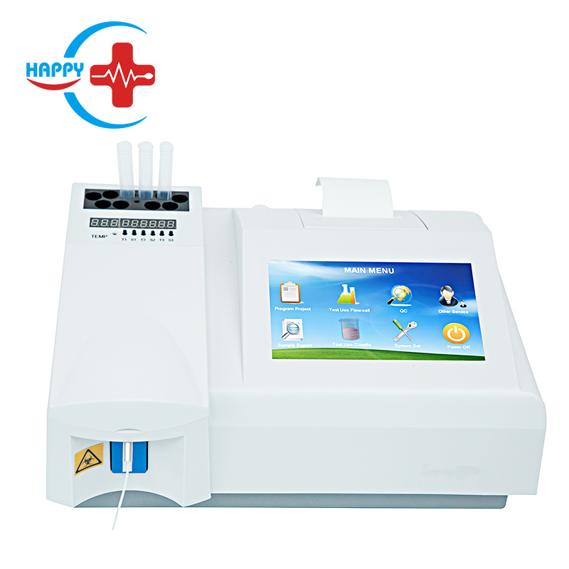 Touch screen semi-automatic biochemical analyzer with incubators