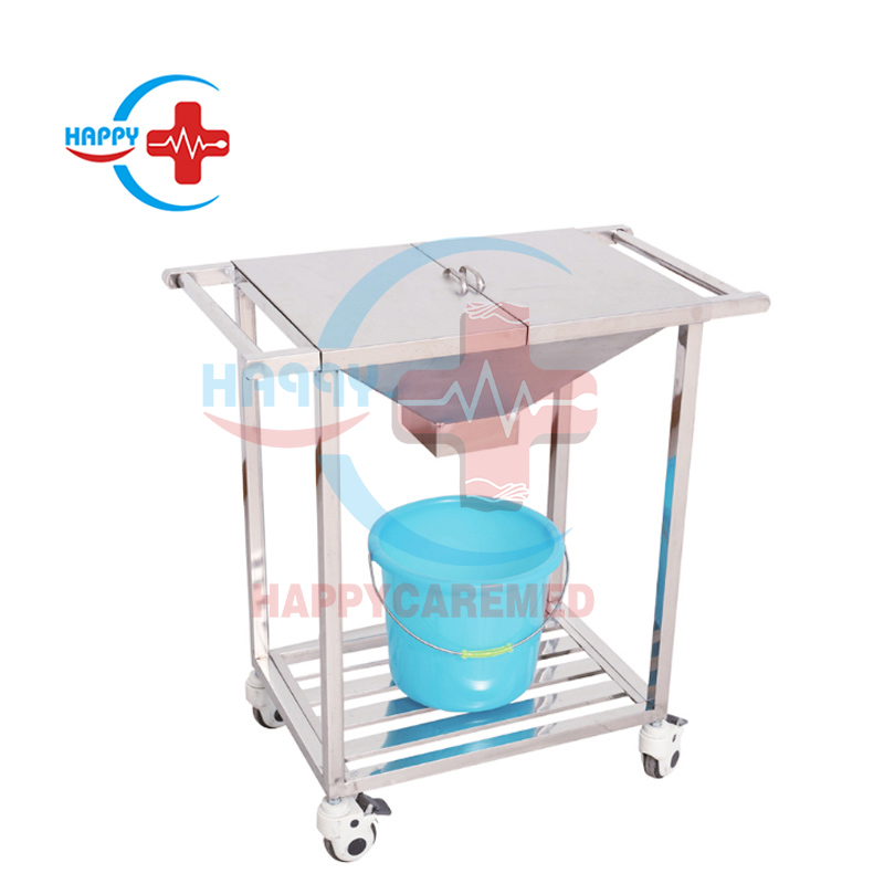 Cheap price stainless steel would-nursing cart(con cave face)
