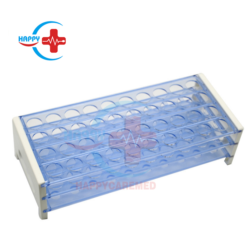 Plastic test tube rack in good condition