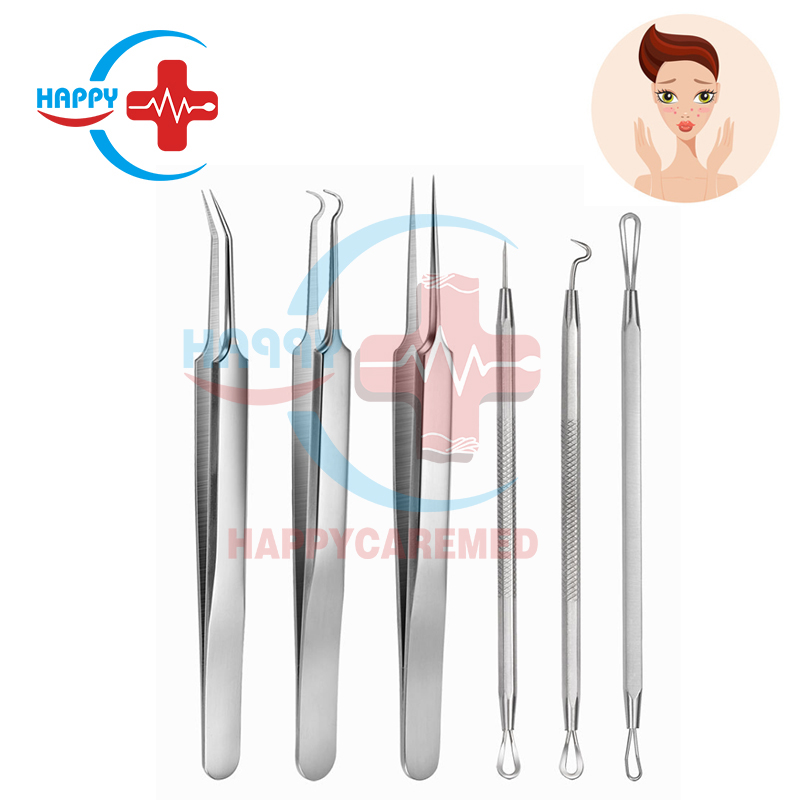 Stainless steel beauty acne remove needle set